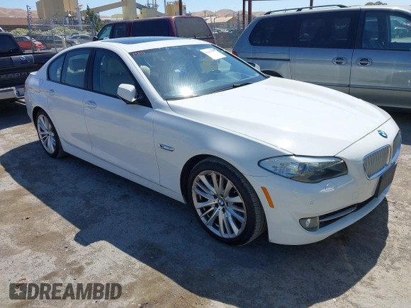2011 BMW 5 Series 550i with VIN WBAFR9C59BC617438, listed as a IAAI auction lot 42619509 with 107,078 mi miles and . Bid and sale history available at DreamBid. Image 1.
