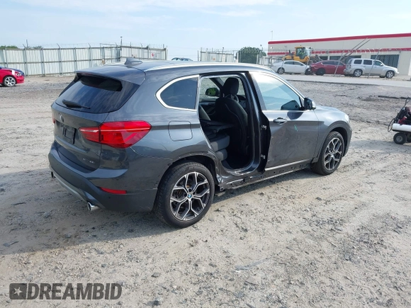 2020 BMW X1 xDrive28i with VIN WBXJG9C08L5R71788, listed as a IAAI auction lot 42604792 with 46,489 mi miles and . Bid and sale history available at DreamBid. Image 4.