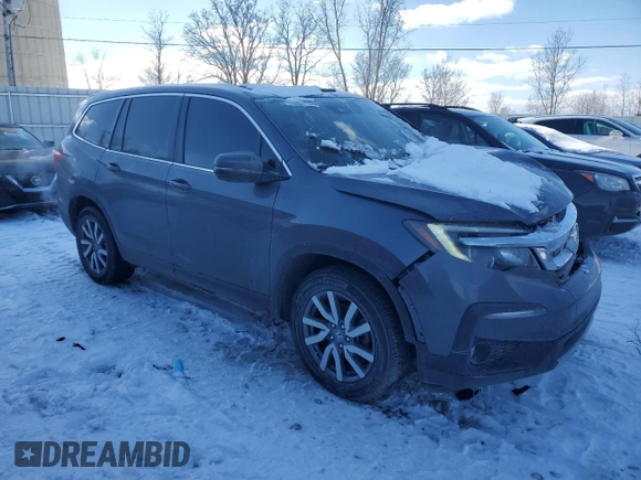 2022 Honda Pilot EX-L with VIN 5FNYF6H56NB098769, listed as a Copart auction lot 46167185 with 60,743 mi miles and Non repairable. Bid and sale history available at DreamBid. Image 4.