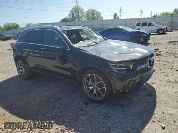 2022 Mercedes-Benz GLC 300 z VIN W1N0G8EB1NV371904, wystawiony jako Copart lot #56393595 z przebiegiem Nie podano mil oraz Nie do naprawy • Non repairable. Historia ofert i sprzedaży dostępna na DreamBid. Obrazek 4.