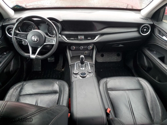 2018 Alfa Romeo Stelvio with VIN ZASFAKAN6J7B68769, listed as a Copart auction lot 47765935 with 76,681 mi miles and Salvage Title. Bid and sale history available at carsss.com. Image 8.