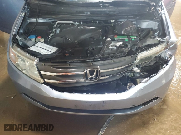 2013 Honda Odyssey EX-L with VIN 5FNRL5H64DB080141, listed as a Copart auction lot 49553235 with 128,358 mi miles and Salvage Title. Bid and sale history available at carsss.com. Image 12.