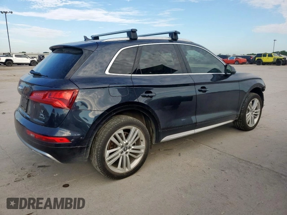 2020 Audi Q5 Premium Plus with VIN WA1BNAFY8L2018701, listed as a Copart auction lot 62367925 with Not provided miles and Salvage title. Bid and sale history available at DreamBid. Image 3.