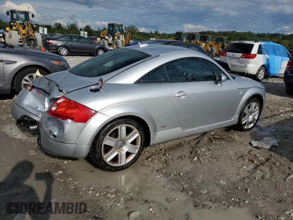 2005 Audi TT with VIN TRUWF28N051005680, listed as a Copart auction lot 72948404 with 158,370 mi miles and Salvage Title. Bid and sale history available at carsss.com. Image 3.
