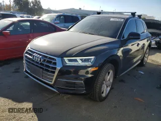 2018 Audi Q5 Premium Plus with VIN WA1BNAFY6J2011596, listed as a Copart auction lot 71643692 with 77,663 mi miles. Bid and sale history available at carsss.com. Image 1.