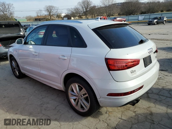 2018 Audi Q3 Premium with VIN WA1ECCFS2JR004582, listed as a Copart auction lot 36245483 with 78,437 mi miles. Bid and sale history available at carsss.com. Image 2.