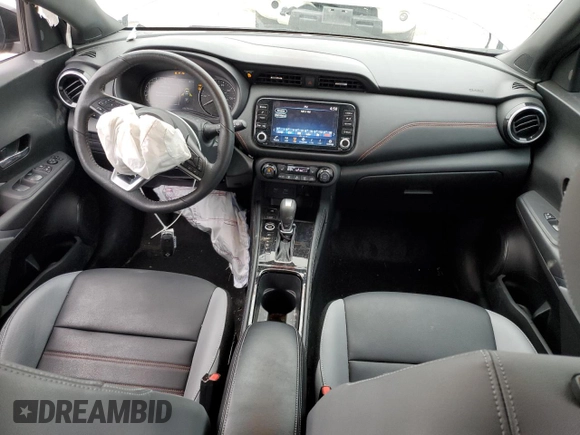 2024 Nissan Kicks SR with VIN 3N1CP5DV8RL471439, listed as a Copart auction lot 51824445 with 49,879 mi miles and Salvage Title. Bid and sale history available at DreamBid. Image 8.