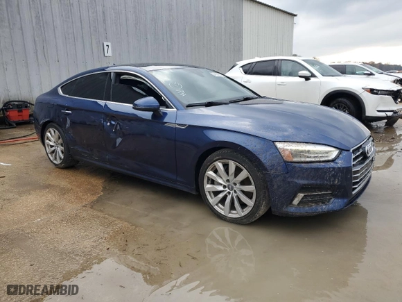 2018 Audi A5 Sportback Premium with VIN WAUANCF52JA012525, listed as a Copart auction lot 84164574 with NaN miles and Salvage Title. Bid and sale history available at carsss.com. Image 4.