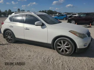 2010 Infiniti EX Journey with VIN JN1AJ0HPXAM703394, listed as a Copart auction lot 77591604 with 128,319 mi miles and Salvage Title. Bid and sale history available at DreamBid. Image 4.