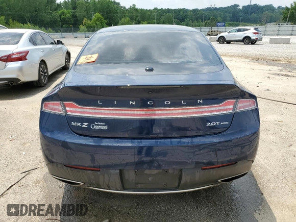 2019 Lincoln MKZ Reserve II with VIN 3LN6L5F96KR604865, listed as a Copart auction lot 59718895 with 85,547 mi miles and Salvage title. Bid and sale history available at DreamBid. Image 6.