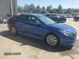 2017 Hyundai Sonata Sport with VIN 5NPE34AFXHH458456, listed as a Copart auction lot 48915075 with 62,512 mi miles and Salvage Title. Bid and sale history available at DreamBid. Image 4.