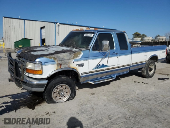 1996 Ford F-250 with VIN 1FTHX26F8TEA06626, listed as a Copart auction lot 43053205 with Not provided miles and Salvage title. Bid and sale history available at DreamBid. Image 1.