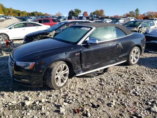 2014 Audi S5 Premium Plus with VIN WAUCGAFH9EN004163, listed as a Copart auction lot 75017714 with 108,381 mi miles and Clean Title. Bid and sale history available at carsss.com. Image 1.