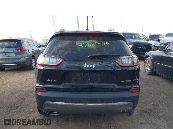 2020 Jeep Cherokee Limited with VIN 1C4PJMDX4LD575922, listed as a IAAI auction lot 41887410 with 23,384 mi miles and . Bid and sale history available at DreamBid. Image 17.
