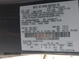 2009 Lincoln MKZ with VIN 3LNHM26TX9R608489, listed as a IAAI auction lot 41887476 with 158,075 mi miles and . Bid and sale history available at DreamBid. Image 9.