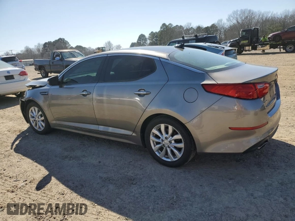 2015 Kia Optima EX with VIN 5XXGN4A76FG399829, listed as a Copart auction lot 46929805 with 105,412 mi miles and Salvage Title. Bid and sale history available at carsss.com. Image 2.