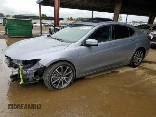 2015 Acura TLX V6 Tech with VIN 19UUB3F56FA001741, listed as a Copart auction lot 50956775 with 92,822 mi miles and Salvage Title. Bid and sale history available at carsss.com. Image 1.