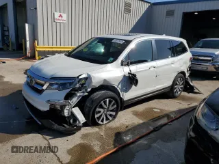 2021 Honda Pilot EX-L with VIN 5FNYF5H54MB045464, listed as a Copart auction lot 63412425 with 60,666 mi miles and Salvage title. Bid and sale history available at DreamBid. Image 1.