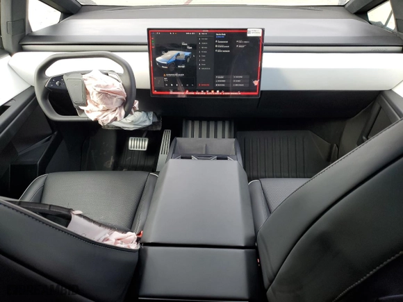 2024 Tesla Cybertruck with VIN 7G2CEHED0RA014997, listed as a Copart auction lot 89105615 with 3,475 mi miles and Salvage Title. Bid and sale history available at carsss.com. Image 8.