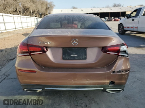 2022 Mercedes-Benz A 220 with VIN W1K3G4EB6NJ325513, listed as a Copart auction lot 45396145 with 49,115 mi miles and Salvage Title. Bid and sale history available at DreamBid. Image 6.