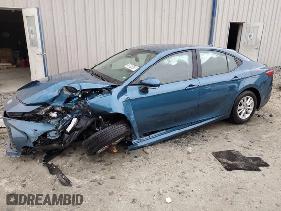 2025 Toyota Camry LE with VIN 4T1DAACK8SU558316, listed as a Copart auction lot 53994435 with 12,327 mi miles and Non Repairable. Bid and sale history available at DreamBid. Image 1.