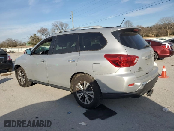 2018 Nissan Pathfinder S with VIN 5N1DR2MN8JC652708, listed as a Copart auction lot 46680015 with 122,281 mi miles and Salvage Title. Bid and sale history available at carsss.com. Image 2.