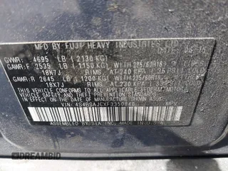2015 Subaru Outback Limited with VIN 4S4BSAJCXF3350840, listed as a IAAI auction lot 41994022 with 109,994 mi miles and . Bid and sale history available at DreamBid. Image 9.