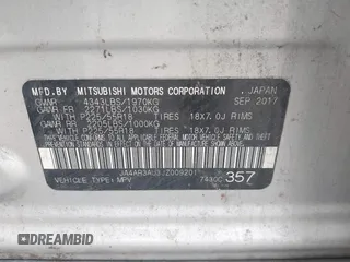 2018 Mitsubishi Outlander Sport ES 2.0 with VIN JA4AR3AU3JZ009201, listed as a IAAI auction lot 40804790 with 118,662 mi miles. Bid and sale history available at carsss.com. Image 9.