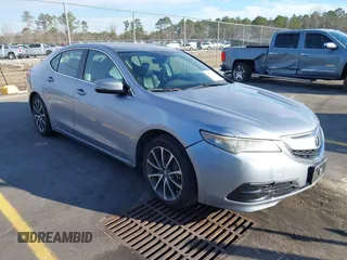 2015 Acura TLX V6 Tech with VIN 19UUB2F51FA017999, listed as a IAAI auction lot 41451757 with 123,619 mi miles. Bid and sale history available at carsss.com. Image 1.