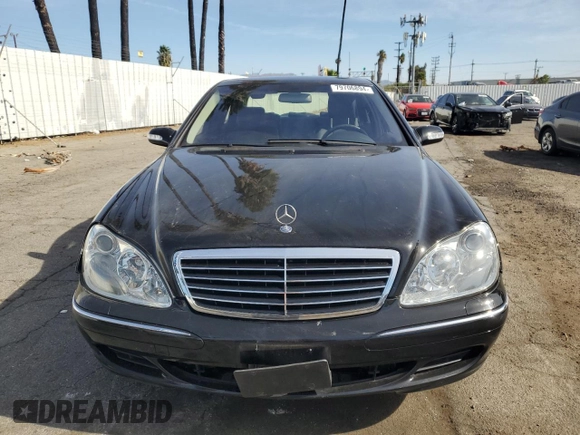 2003 Mercedes-Benz S-Class 4.3L with VIN WDBNG70J13A349510, listed as a Copart auction lot 79706894 with 76,124 mi miles and Salvage Title. Bid and sale history available at carsss.com. Image 5.