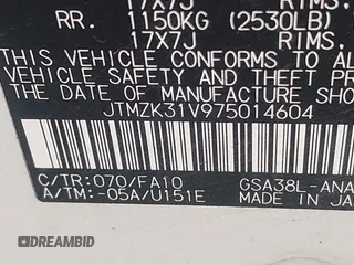 2007 Toyota RAV4 Limited with VIN JTMZK31V975014604, listed as a IAAI auction lot 42586326 with 199,346 mi miles and . Bid and sale history available at DreamBid. Image 9.