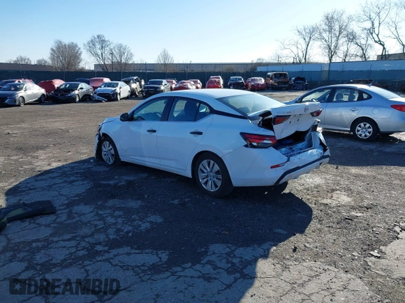 2024 Nissan Sentra S with VIN 3N1AB8BV8RY287275, listed as a IAAI auction lot 41833281 with 27,073 mi miles. Bid and sale history available at carsss.com. Image 3.