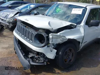 2017 Jeep Renegade Sport with VIN ZACCJAAB1HPE49242, listed as a IAAI auction lot 41737402 with 95,418 mi miles and . Bid and sale history available at DreamBid. Image 6.