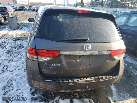2014 Honda Odyssey EX-L with VIN 5FNRL5H6XEB064351, listed as a Copart auction lot 84873924 with 109,343 mi miles and Salvage Title. Bid and sale history available at carsss.com. Image 6.