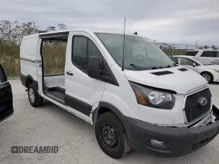 2024 Ford Transit Cargo with VIN 1FTBR1Y88RKA33408, listed as a Copart auction lot 75762044 with Not Provided miles and Clean Title. Bid and sale history available at DreamBid. Image 4.
