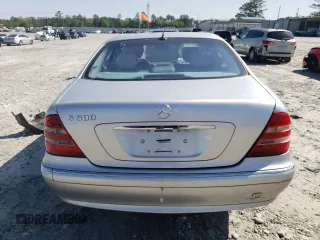 2002 Mercedes-Benz S-Class 5.0L with VIN WDBNG75J72A236202, listed as a Copart auction lot 52209845 with 0 mi miles and Salvage Title. Bid and sale history available at carsss.com. Image 6.