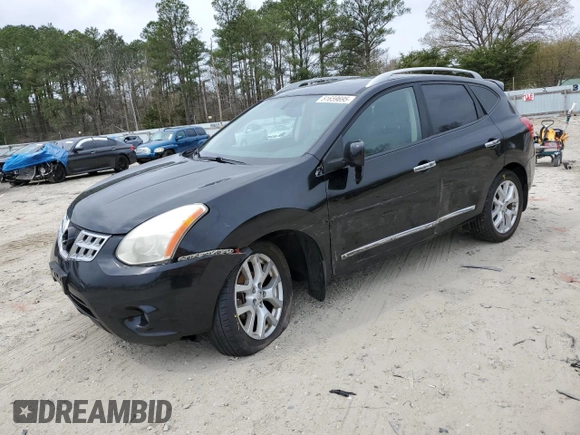 2013 Nissan Rogue SL with VIN JN8AS5MVXDW647238, listed as a Copart auction lot 51659695 with 127,503 mi miles and Salvage Title. Bid and sale history available at DreamBid. Image 1.