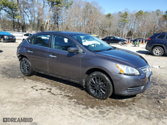 2014 Nissan Sentra S with VIN 3N1AB7AP4EL682154, listed as a Copart auction lot 46187515 with 105,570 mi miles and Salvage Title. Bid and sale history available at carsss.com. Image 4.