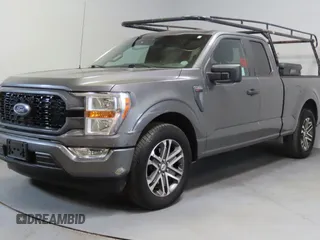 2021 Ford F-150 XL with VIN 1FTEX1CP3MKD17894, listed as a Copart auction lot 56984235 with 86,745 mi miles and Salvage title. Bid and sale history available at DreamBid. Image 2.