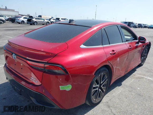 2022 Toyota Mirai XLE with VIN JTDAAAAA6NA004649, listed as a IAAI auction lot 42272950 with 24,687 mi miles and . Bid and sale history available at DreamBid. Image 4.