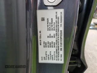 2023 Tesla Model 3 Performance with VIN 5YJ3E1EC9PF633549, listed as a Copart auction lot 48908755 with 23,034 mi miles and Salvage Title. Bid and sale history available at carsss.com. Image 13.