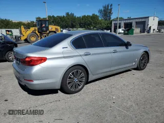 2018 BMW 5 Series 530e with VIN WBAJA9C52JG623073, listed as a Copart auction lot 82718984 with 79,543 mi miles and Clean title. Bid and sale history available at DreamBid. Image 3.