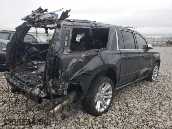 2020 Chevrolet Suburban Premier z VIN 1GNSKJKJ0LR287376, wystawiony jako Copart lot #83407244 z przebiegiem Nie podano mil oraz Szkoda całkowita • Salvage title. Historia ofert i sprzedaży dostępna na DreamBid. Obrazek 3.