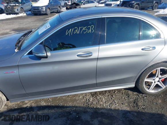 2015 Mercedes-Benz C-Class C 400 with VIN 55SWF6GB7FU018295, listed as a IAAI auction lot 41217523 with 120,822 mi miles. Bid and sale history available at carsss.com. Image 14.