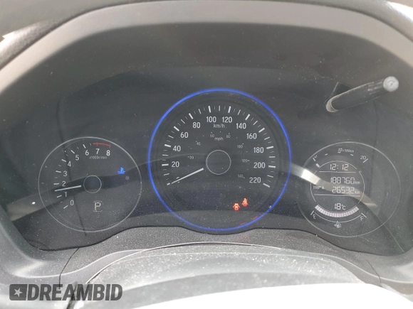 2016 Honda HR-V LX with VIN 3CZRU6H31GM113972, listed as a Copart auction lot 52394205 with 188,760 mi miles and Salvage Title. Bid and sale history available at carsss.com. Image 9.