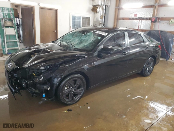 2021 Hyundai Elantra SEL with VIN KMHLS4AG3MU135879, listed as a Copart auction lot 72933034 with 56,426 mi miles and Salvage Title. Bid and sale history available at carsss.com. Image 1.