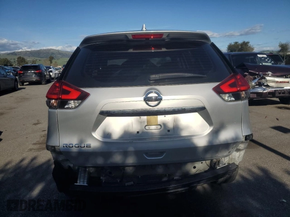 2017 Nissan Rogue S with VIN JN8AT2MT6HW143074, listed as a Copart auction lot 49652595 with 70,750 mi miles and Salvage Title. Bid and sale history available at carsss.com. Image 6.