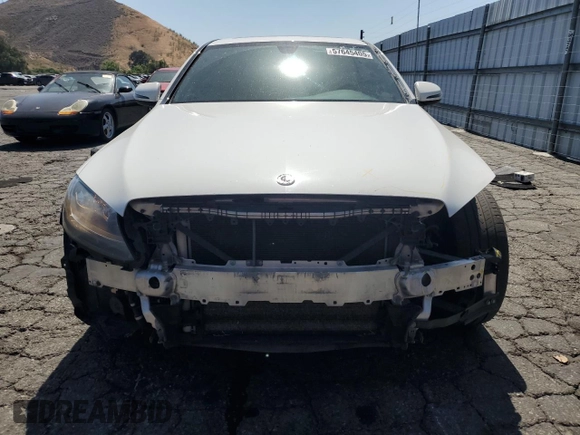 2018 Mercedes-Benz C 300 with VIN 55SWF4JB6JU250408, listed as a Copart auction lot 57645405 with 161,557 mi miles and Salvage title. Bid and sale history available at DreamBid. Image 5.