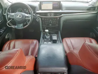 2017 Lexus LX 570 with VIN JTJHY7AX6H4237898, listed as a Copart auction lot 61805495 with 97,598 mi miles and Salvage title. Bid and sale history available at DreamBid. Image 8.