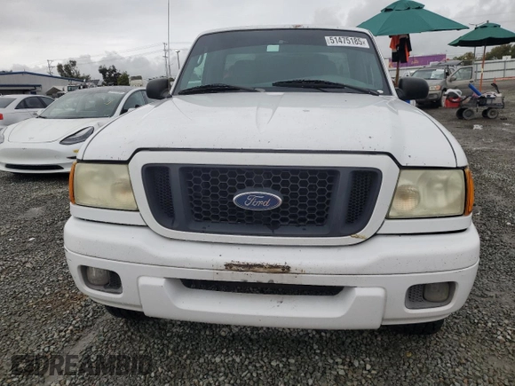 2004 Ford Ranger XL with VIN 1FTYR10U54PA03412, listed as a Copart auction lot 51475185 with 247,688 mi miles and Clean Title. Bid and sale history available at DreamBid. Image 5.
